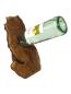 Preview: Olivenholz Weinflaschenhalter/schwebende Flasche Art.Nr. W03