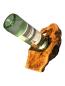 Preview: Olivenholz Weinflaschenhalter/schwebende Flasche Art.Nr. W17