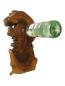 Preview: Olivenholz Weinflaschenhalter/schwebende Flasche Art.Nr. W21