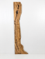 Preview: Olivenhoz Thekenplatte für EPOXIDHARZ 199,7 x 18,5–54,5 x 2,9 cm – Trockenes Olivenholz Rohware Halber River - B556