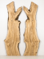 Preview: XXL Olivenholzbohlen 2er Set 203 x 120 x 4,3 cm – Trockenes Olivenholz Rohware XXL Tischplatten - B607
