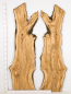 Preview: XXL Olivenholzbohlen 2er Set 203 x 120 x 4,3 cm – Trockenes Olivenholz Rohware XXL Tischplatten - B607