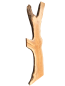 Preview: Große 215 cm Olivenbaum Bohle mit voller Baumoptik und Rinde 1206