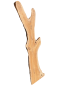 Preview: Große 215 cm Olivenbaum Bohle mit voller Baumoptik und Rinde 1206