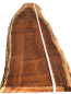 Preview: Polierte Australian Blackwood Klangholz-Bohle – 196,5 cm x 21–38 cm x 3,5 cm (Nr. 1221)