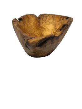 Preview: Schale aus Olivenholz – Traumhafte Maserung und großzügige Form Ideal zum Servieren von Salat und zur Aufbewahrung von Obst und Gemüse.