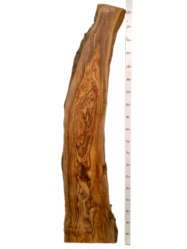 195 cm Olivenholz Brett mit sensationeller Maserung 1201