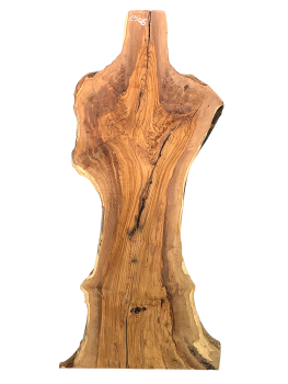Selten großes Olivenholzbrett – Ideal als Tischplatte Dieses beeindruckende Olivenholzbrett besticht durch seine natürliche Maserung und wurde über 7 Jahre schonend an der Luft getrocknet. Es ist perfekt geeignet für kreative Projekte und hochwertige Möbe
