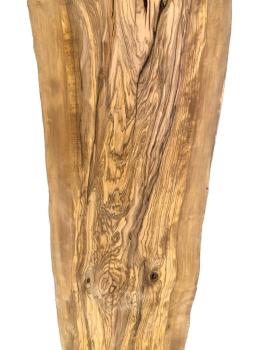 Rustikales, sehr großes Olivenholzbrett mit einzigartigem Charme aus einem 450 Jahre alten Baum – ideal für kreative Projekte und individuelle Designs.