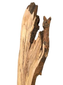 Rustikales, sehr großes Olivenholzbrett mit einzigartigem Charme aus einem 450 Jahre alten Baum – ideal für kreative Projekte und individuelle Designs.