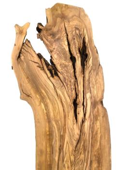 Rustikales, sehr großes Olivenholzbrett mit einzigartigem Charme aus einem 450 Jahre alten Baum – ideal für kreative Projekte und individuelle Designs.