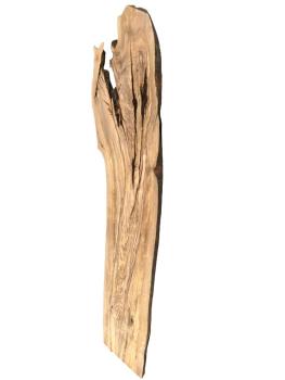 Rustikales, sehr großes Olivenholzbrett mit einzigartigem Charme aus einem 450 Jahre alten Baum – ideal für kreative Projekte und individuelle Designs.