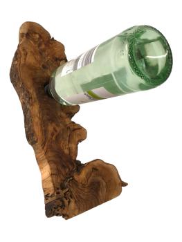 Olivenholz Weinflaschenhalter/schwebende Flasche Art.Nr. W02