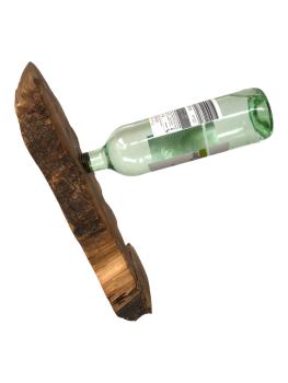 Olivenholz Weinflaschenhalter/schwebende Flasche Art.Nr. W02