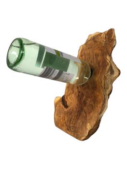 Olivenholz Weinflaschenhalter/schwebende Flasche Art.Nr. W03