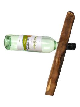 Olivenholz Weinflaschenhalter/schwebende Flasche Art.Nr. W08