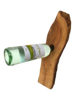 Olivenholz Weinflaschenhalter/schwebende Flasche Art.Nr. W10