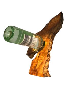 Olivenholz Weinflaschenhalter/schwebende Flasche Art.Nr. W16
