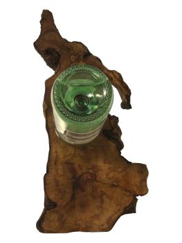 Olivenholz Weinflaschenhalter/schwebende Flasche Art.Nr. W18