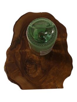 Olivenholz Weinflaschenhalter/schwebende Flasche Art.Nr. W19
