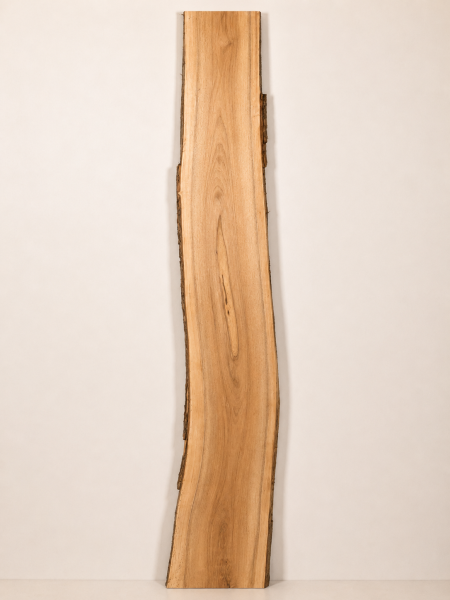 Walnuss Kernbrett 194 cm – Stark gemasertes Walnussholz Brett Rohware - B456