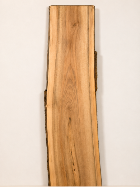 Preview: Walnuss Kernbrett 194 cm – Stark gemasertes Walnussholz Brett Rohware - B456