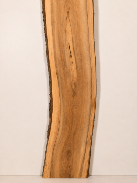 Preview: Walnuss Kernbrett 194 cm – Stark gemasertes Walnussholz Brett Rohware - B456