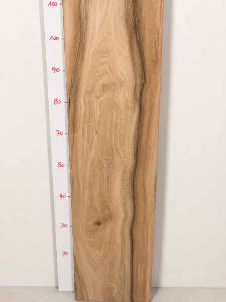 Preview: Walnuss Bohle 173,5 cm – Große Nussbaum Bohle gehobelt Rohware 4,1 cm - B466