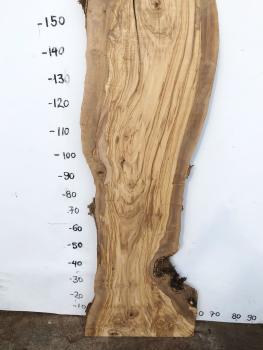 Große Olivenholz Bohle – ideal für den Bau von Theken, Esstischen oder Arbeitsplatten.