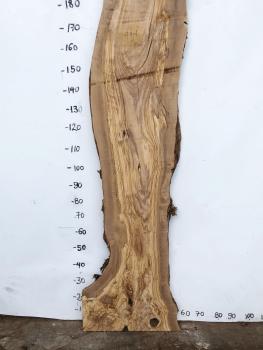 Große Olivenholz Bohle – ideal für den Bau von Theken, Esstischen oder Arbeitsplatten.