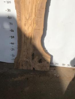 Große Olivenholz Bohle – ideal für den Bau von Esstischen, Theken oder Arbeitsplatten.