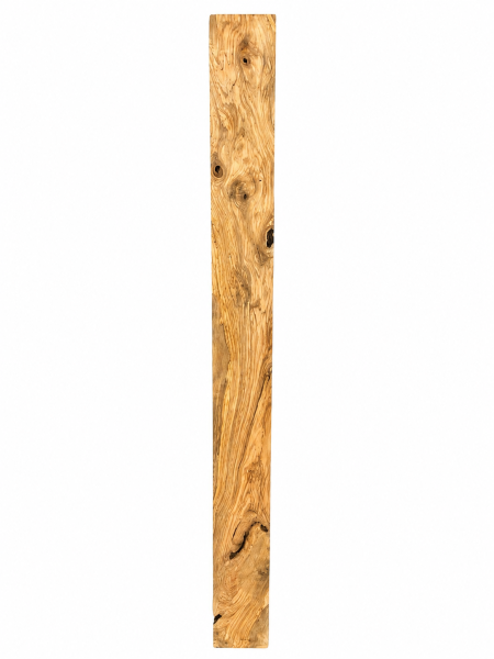 Preview: Besäumtes Olivenholz Brett 177,5 x 14,7 x 3,7 cm – Rohware trocken gehobelt - B950