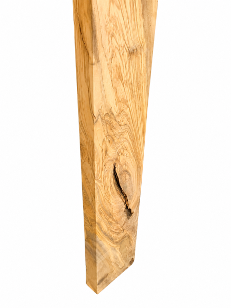 Preview: Besäumtes Olivenholz Brett 177,5 x 14,7 x 3,7 cm – Rohware trocken gehobelt - B950