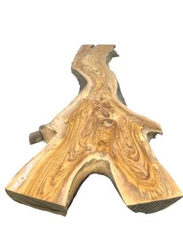 Große, beeindruckende Olivenholz Bohle – ideal für den Bau von Tischen, Theken oder Tresen.