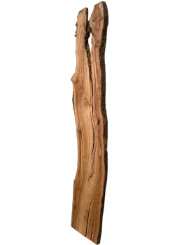 197 cm Olivenholz Bohle mit Löchern und Rissen - ideal für Epoxidharz-Projekte u.V.m. Nr. 1202
