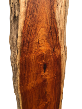 Polierte Australian Blackwood Klangholz-Bohle – 196,5 cm x 21–38 cm x 3,5 cm (Nr. 1221)