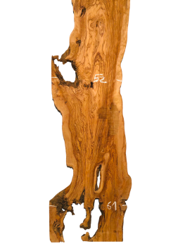 Riesige 265 cm Olivenholz Bohle - Uralt und wunderschön - 1213