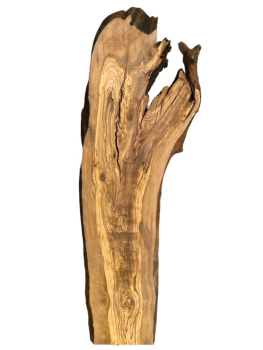 Rustikales, sehr großes Olivenholzbrett mit einzigartigem Charme aus einem 450 Jahre alten Baum – ideal für kreative Projekte und individuelle Designs.