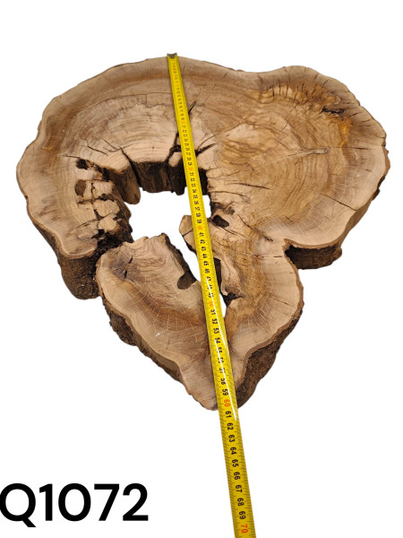 TROCKENE Olivenholz Baumscheibe mit Loch & Rissen für Epoxidharz Q1072