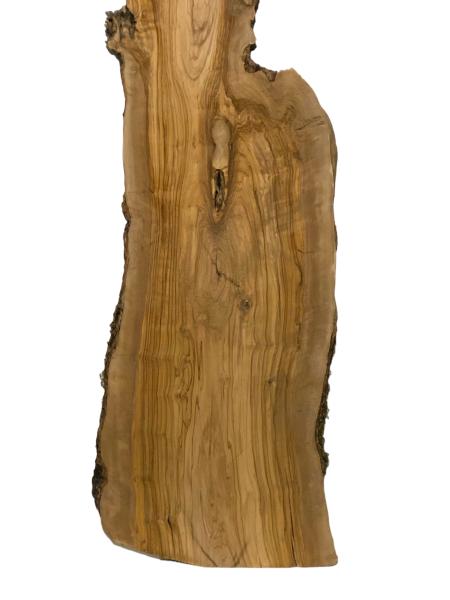 Massives, einzigartiges Olivenholzbrett aus einem 400 Jahre alten Baum – ideal für kreative Projekte und handwerkliche Anwendungen.