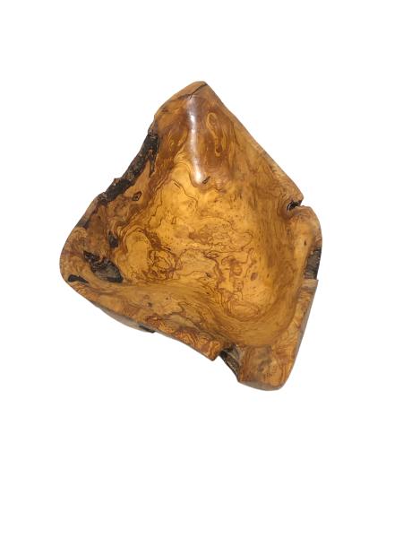 Schale aus Olivenholz – Traumhafte Maserung und großzügige Form Ideal zum Servieren von Salat und zur Aufbewahrung von Obst und Gemüse.