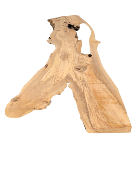 175 cm Olivenholz-Platte mit Baumgabelung – Ideal für Lowboard oder Theke mit Epoxidharz 1216