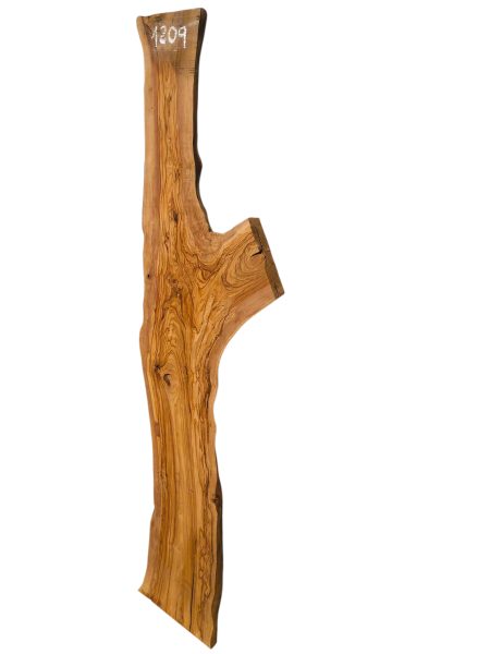 180 cm Olivenholz Brett mit Gabelung und TOP Maserung 1209