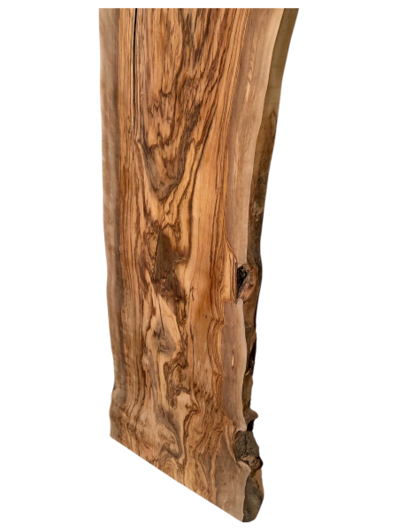 195 cm Olivenholz Brett mit sensationeller Maserung 1201