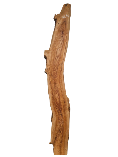 215 cm Olivenholz Brett mit schwungvoller S Form 1210