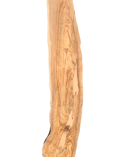 215 cm Olivenholzbrett mit teinem Flammenmeer an Maserung 1207
