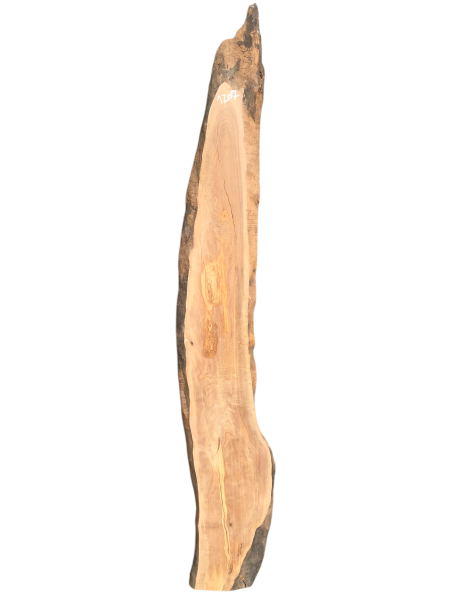 215 cm Olivenholzbrett mit teinem Flammenmeer an Maserung 1207