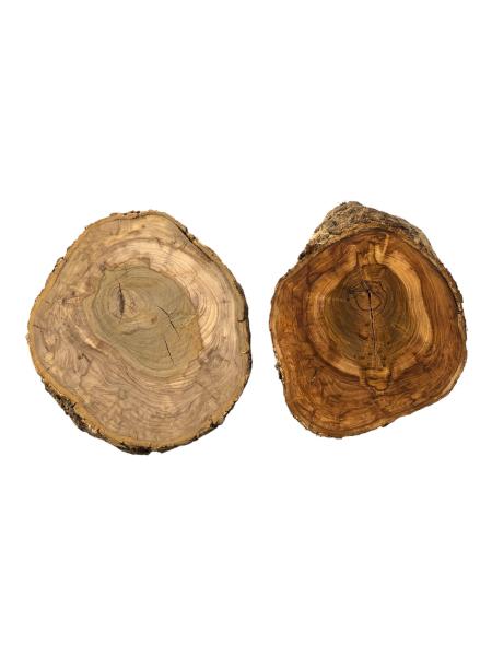 2er Set Olivenholzquerschnitte / Olivenbaumscheiben Art.Nr 187