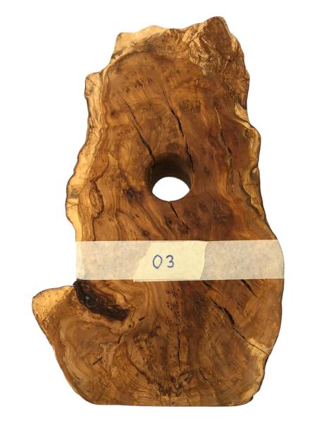 Olivenholz Weinflaschenhalter/schwebende Flasche Art.Nr. W03