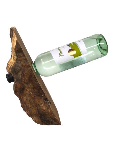 Olivenholz Weinflaschenhalter/schwebende Flasche Art.Nr. W03